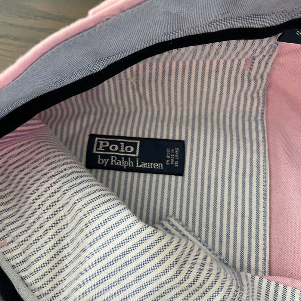 R.Lauren Pink Oxford Shorts - Picture 5 of 5